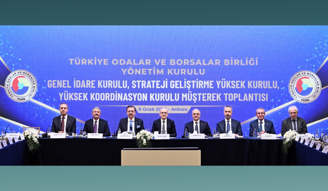 Bakan Şimşek TOBB’da müşterek toplantıya katıldı