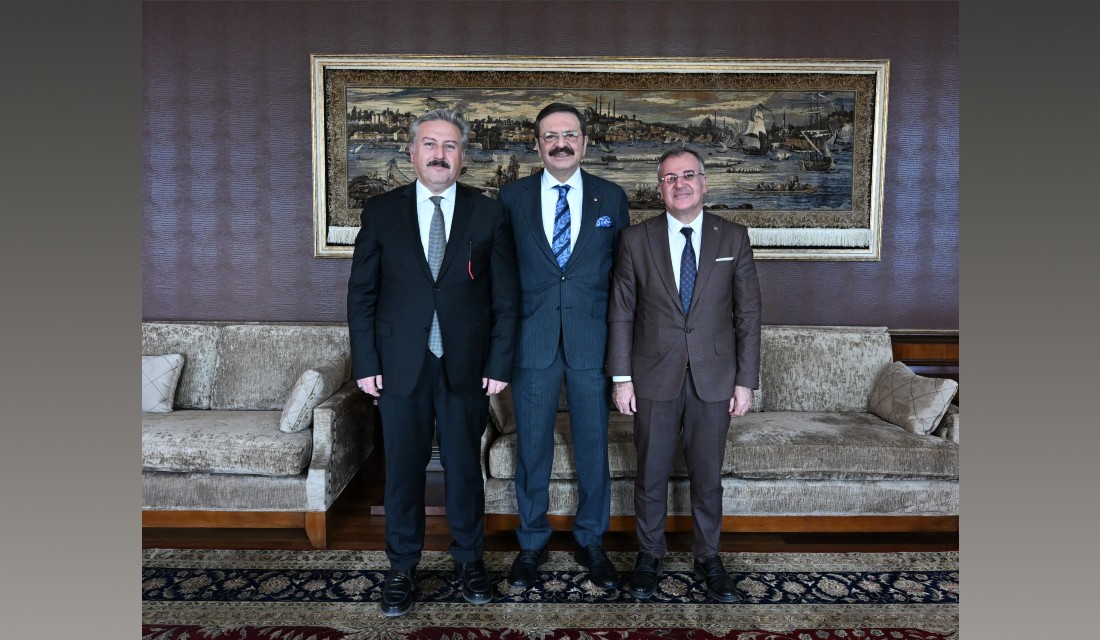 Melikgazi Belediye Başkanı Palancıoğlu ve Hacılar Belediye Başkanı Özdoğan’dan Hisarcıklıoğlu’na ziyaret