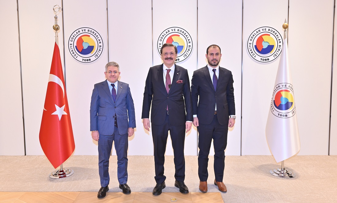 Cizre TSO Başkanı Yıldırım, Hisarcıklıoğlu’nu ziyaret etti
