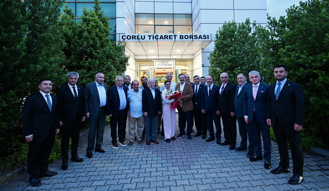 Çorlu Ticaret Borsası Başkanlığına seçilen Yavuz’a ‘hayırlı olsun’ dileği